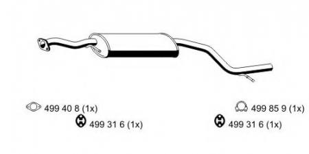 MSD FORD MONDEO 97 343190 ERNST