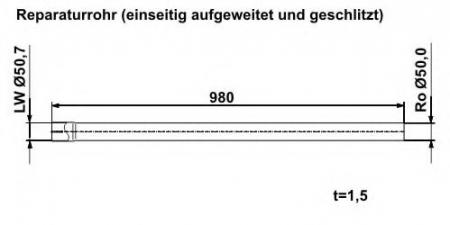 REPARATURROHR 980 MM 461061