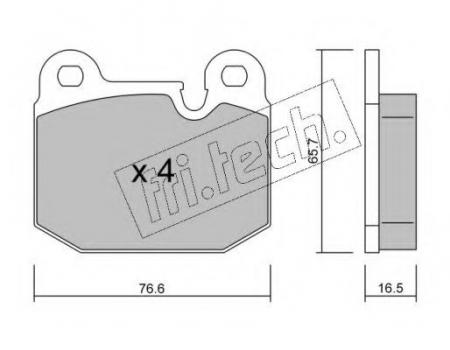 КОЛОДКИ ТОРМОЗНЫЕ ДИСКОВЫЕ ПЕРЕДНИЕ 029.0