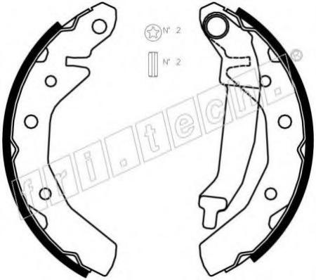 КОЛОДКИ ТОРМОЗНЫЕ БАРАБАННЫЕ 1027.001
