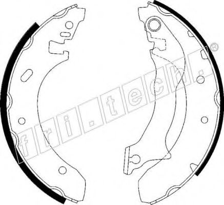 КОЛОДКИ ТОРМОЗНЫЕ БАРАБАННЫЕ 1040.138