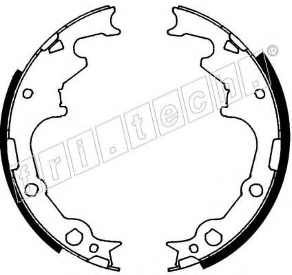 КОЛОДКИ ТОРМОЗНЫЕ БАРАБАННЫЕ 1088.221