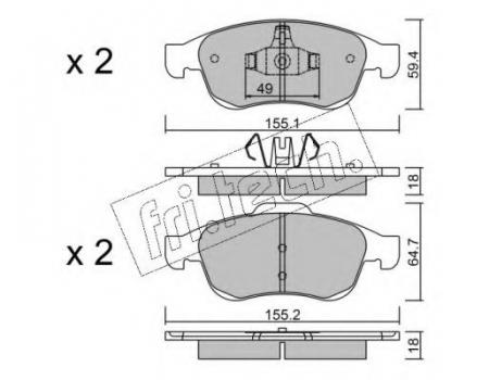 КОЛОДКИ ТОРМОЗНЫЕ ДИСКОВЫЕ 833.0