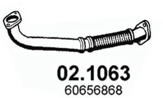 ТРУБА ПРИЕМНАЯ ВЫПУСКНАЯ ALFA 166 2.5I V6 24V 3.0I V6 24V 1998 02.1063