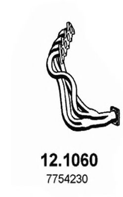 ТРУБА ПРИЕМНАЯ ВЫПУСКНАЯ TIPO COUPE DELTA 2.0IE 93 94 12.1060