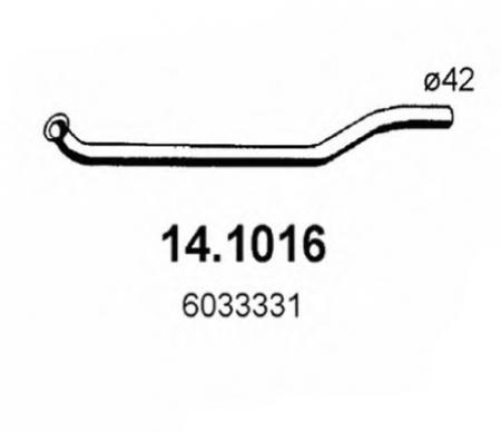 ТРУБА ПРИЕМНАЯ ВЫПУСКНАЯ FORD ESCORT 1.1-1.3 GT 75 14.1016