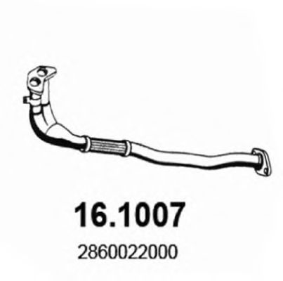 ПРИЕМНАЯ ТРУБА HY ACCENT / EXCEL / PONY 1.5I 94-99 161007