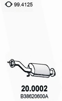 КАТАЛИЗАТОР ГЛУШИТ. MAZDA 323 1.3IE 3/4 PORTE 1993 200002