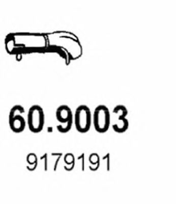 ТРУБА ПРИЕМНАЯ VOLVO S70 2.5 TD 9/1996 60.9003