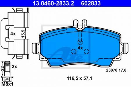    , MERCEDES-BENZ: A-CLASS A 140/A 160 CDI/A 160 CDI 97-04 13.0460-2833.2
