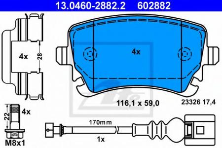    , VW: MULTIVAN V 1.9 TDI/2.0/2.0 BITDI/2.0 BITDI 4MOTION/2.0 TDI/2.0 TDI 4MOTION/2.0 TSI/2.0 TSI 4MOTION/2.5 TDI/2.5 TDI 4MOTION/3.2 V6/3.2 V6 4 13.0460-2882.2