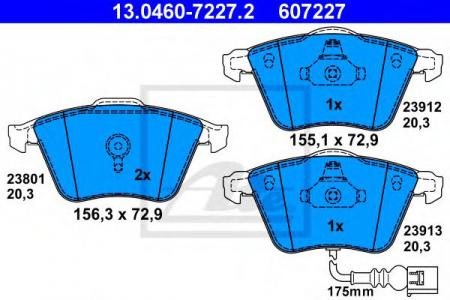     AUDI A3 S3 QUATTRO 11 / 06-> / TT 1.8-3.2 / TDI 10 / 06-> 13.0460-7227.2