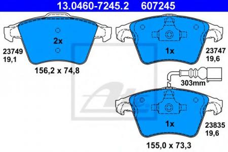    , VW: TOUAREG 2.5 R5 TDI/3.0 TDI/3.0 V6 TDI/3.2 V6/3.6 V6 FSI/4.2 V8/4.2 V8 FSI/5.0 R50 TDI/5.0 V10 TDI/6.0 W12 02-10 130460-72452