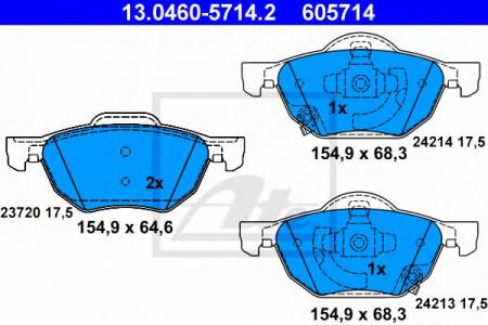    , HONDA: ACCORD VII 2.0/2.0 4WD/2.2 I-CTDI/2.4/2.4 03-, ACCORD VII 2.4 VTEC E 03-, ACCORD VII TOURER 2.0/2.2 I-CTDI/2.4/2.4 VTEC E/2.4 VTEC T 13.0460-5714.2