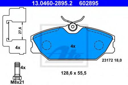  REN CLIO II SPORT/LAGUNA 99-01/MEGANE 98-03  13.0460-2895.2