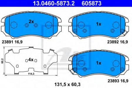    , HY: COUPE 1.6 16V/2.0/2.0 GLS/2.7 V6 01-09, ELANTRA 1.6 CRDI 00-06, ELANTRA  1.6 CVVT/2.0 CVVT 06-11, ELANTRA  1.6 CRDI 00-06 13.0460-5873.2