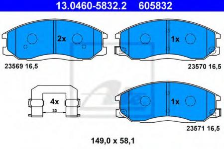    , HY: H-1  2.4/2.5 CRDI/2.5 TD/2.6 CRDI 97-07, HIGHWAY VAN 2.0 16V/2.7 V6 24V 00-, SANTA FE I 2.0/2.0 CRDI/2.0 CRDI 4X4/2.0 CRDI 4W 13046058322