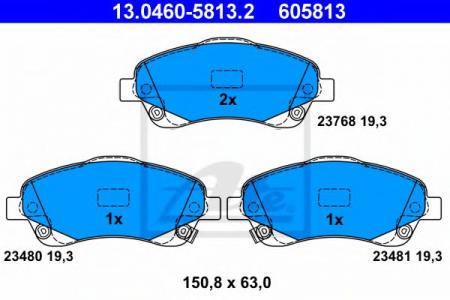    , TOYOTA: AVENSIS 1.6 VVT-I/1.8/2.0/2.0 D-4D/2.2 D-4D/2.2 D-CAT/2.4 03-08, AVENSIS  1.6 VVT-I/1.8/2.0/2.0 D-4D/2.2 D-4D/2.2 D-CAT/2.4 03- 13.0460-5813.2