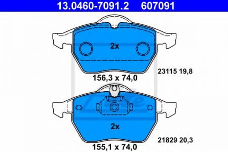    , OPEL: CALIBRA A 2.0 I TURBO 4X4/2.5 I V6 90-97, VECTRA B 1.6 I/1.6 I 16V/1.8 I 16V/2.0 DI 16V/2.0 DTI 16V/2.0 I/2.0 I 16V/2.2 DTI 16V/2.2 I 13.0460-7091.2