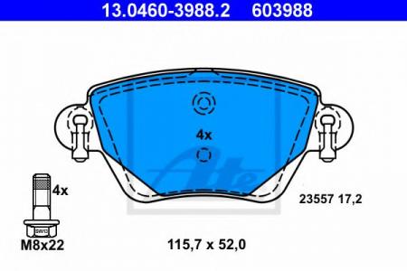    , FORD: MONDEO III 1.8 16V/1.8 SCI/2.0 16V/2.0 16V DI/ TDDI/ TDCI/2.0 16V TDDI/ TDCI/2.0 TDCI/2.5 V6 24V/ST220 00-07, MONDEO III  1.8 16V/1 13.0460-3988.2
