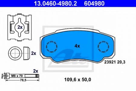  PEUGEOT BOXER / FIAT DUCATO / CITROEN JUMPER 2006= ATE 13.0460-4980.2 13.0460-4980.2