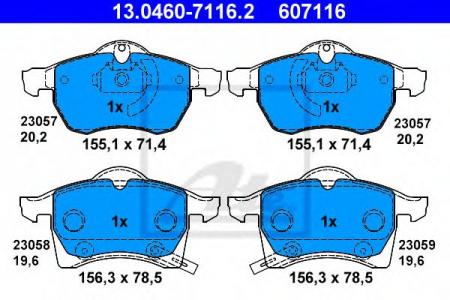    , OPEL: ASTRA G    1.8 16V/2.0 16V/2.0 DI/2.0 DTI 16V/2.2 16V/2.2 DTI 98-09 13.0460-7116.2