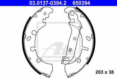 КОЛОДКИ ТОРМОЗНЫЕ FORD - FIESTA IV (JA_, JB_) - 1.4 I 16V 02.00-01.02 03.0137-0394.2