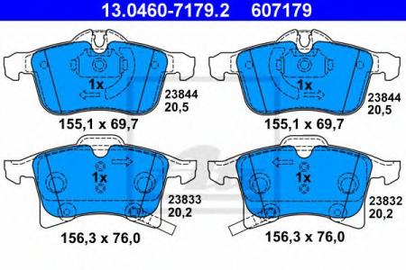    , OPEL: ASTRA H 1.2/1.3 CDTI/1.4/1.4 LPG/1.6/1.6 TURBO/1.7 CDTI/1.8/1.9 CDTI/1.9 CDTI 16V/2.0 TURBO 04- 13.0460-7179.2