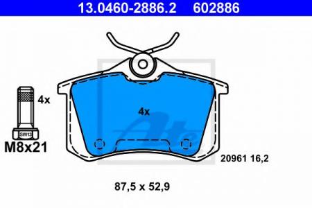    , AUDI: A4 1.6/1.8 T/1.8 T QUATTRO/1.9 TDI/1.9 TDI QUATTRO/2.0/2.0 FSI/2.4/2.5 TDI/2.5 TDI QUATTRO/3.0/3.0 QUATTRO 00-04, A4 1.6/1.8 T/1.8 T QUA 13.0460-2886.2