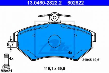    , AUDI: A4 1.6/1.8/1.8 QUATTRO/1.9 TDI 94-01, A4 AVANT 1.6/1.8/1.8 QUATTRO/1.9 DUO/1.9 TDI 94-01  VW: PASSAT 1.6/1.8/1.8 SYNCRO/4MOTION/1.9 T 13.0460-2822.2