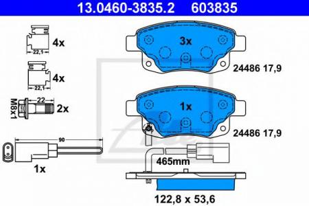    , FORD: TRANSIT TOURNEO 2.2 TDCI 06-, TRANSIT C   2.2 TDCI/2.2 TDCI 4X4/2.2 TDCI RWD/2.3 16V/2.4 TDCI/2.4 TDCI 4X4/3.2 TDCI 06 13.0460-3835.2