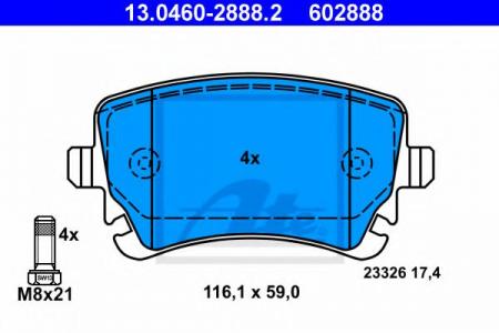    , AUDI: A4 S4 QUATTRO 00-04, A4 S4 QUATTRO 04-08, A4 AVANT S4 QUATTRO 01-04, A4 AVANT S4 QUATTRO 04-08, A4  S4 QUATTRO 02-09, A6 2.0 TDI/2 13.0460-2888.2