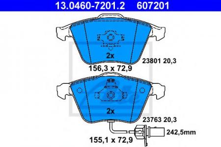    , AUDI: A4 1.6/1.8 T/1.8 T QUATTRO/1.9 TDI/1.9 TDI QUATTRO/2.0/2.0 FSI/2.4/2.5 TDI/2.5 TDI QUATTRO/3.0/3.0 QUATTRO/S4 QUATTRO 00-04, A4 1.6/1. 13.0460-7201.2