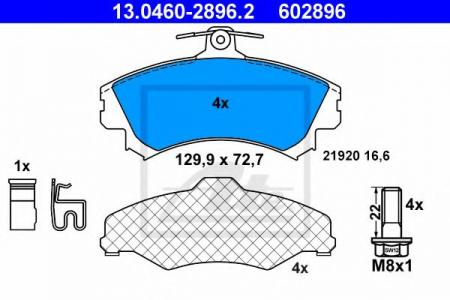    , MITSUBISHI: COLT CZC  1.5 06-09, COLT PLUS VII 1.3/1.5 04-, COLT VI 1.1/1.1 BIFUEL/1.3/1.3 BIFUEL/1.5/1.5/1.5 DI-D 02-  SMART: FORFOU 13.0460-2896.2