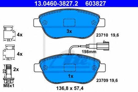    , FIAT: 500 1.4 ABARTH 07-, 500 C 1.4 ABARTH 09-, DOBLO C   1.3 D MULTIJET/1.4/1.6 D MULTIJET/2.0 D MULTIJET 10-, DOBLO  13046038272