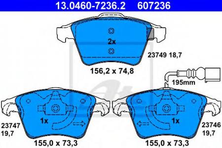    , VW: MULTIVAN V 1.9 TDI/2.0/2.0 BITDI/2.0 BITDI 4MOTION/2.0 TDI/2.0 TDI 4MOTION/2.0 TSI/2.0 TSI 4MOTION/2.5 TDI/2.5 TDI 4MOTION/3.2 V6/3.2 V6 13.0460-7236.2
