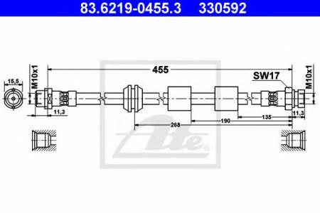   VW SHARAN 1.8T/2.0/2.8 V6/1.9TDI 95-  L/R 83.6219-0455.3
