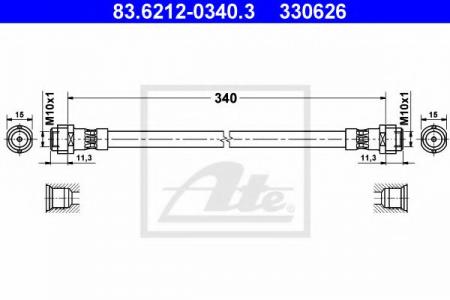    MERCEDES (W168) A140-A170 9/97-8/04 83.6212-0340.3
