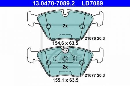  BMW E39 520-535  (CERAMIC) 13.0470-7089.2