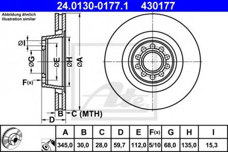   AUDI A8 4.2 96-02   5  345X30 24.0130-0177.1