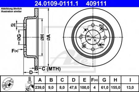   , HONDA: CIVIC V HATCHBACK 1.6 16V VTEC/1.6 VTI 16V 91-95, CIVIC V  1.6 16V VTEC/1.6 VTI 91-95, CIVIC VI HATCHBACK 1.6 VTEC TYPE R/1.6 VTI 24.0109-0111.1
