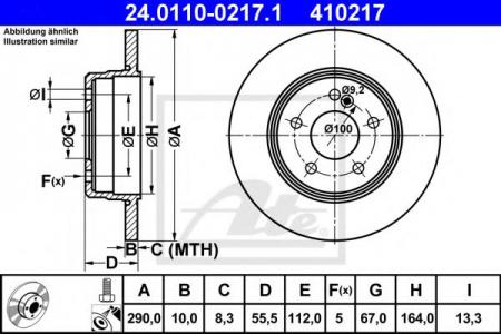 ДИСК ТОРМОЗНОЙ ЗАДН, MERCEDES-BENZ: C-CLASS C 36 AMG 93-00, C-CLASS C 180 KOMPRESSOR/C 200 CDI/C 200 CDI/C 200 CDI/C 200 CGI KOMPRESSOR/C 200 KOMPRESSOR/C 220 CDI/ 24.0110-0217.1