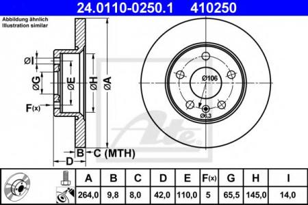   , OPEL: ASTRA G    1.6 16V/1.8 16V/2.0 16V/2.0 16V OPC/2.0 DI/2.0 DTI 16V/2.0 OPC/2.2 16V/2.2 DTI 98-09 24.0110-0250.1