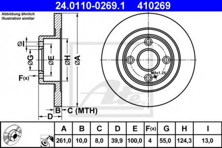   MAZ 323 1.4-2.0/16V/D/TD 98-    261X10 24.0110-0269.1