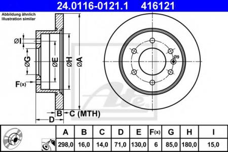   MER SPRINTER 2.1CDI/3.0CDI/VW CRAFTER 2.0TDI/2.5TDI 06-    298X16 24.0116-0121.1