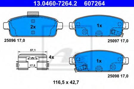    , CHEVROLET: CRUZE 1.4/1.6/1.7 D/1.8/1.8 LPG/2.0 CDI 09- 13-0460-7264-2