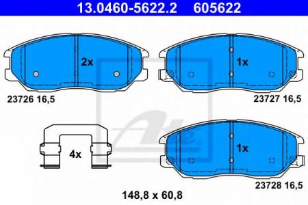-  HYU TERRACAN/XG 350/KIA OPIRUS/SSAN KYRON/RODIUS 01-  13.0460-5622.2