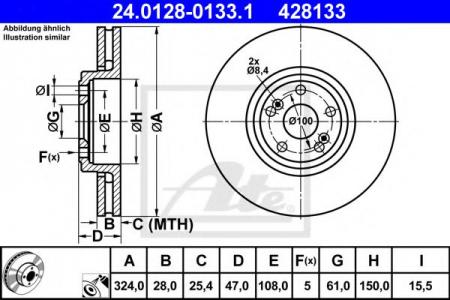   REN ESPACE LV/VEL SATIS 2.0-3.5/1.9-3.0DCI 02-   324X28 24.0128-0133.1