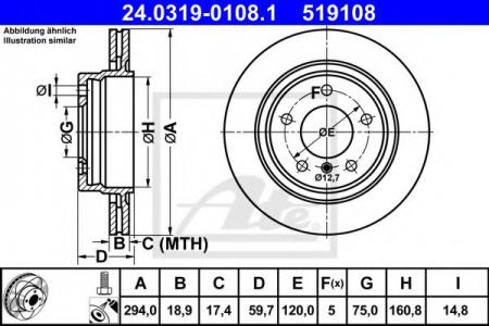ДИСК ТОРМОЗНОЙ ЗАДНИЙ BMW E46 1.8-2.8I/1.8D/1.8/2.0TD 98-06 24031901081