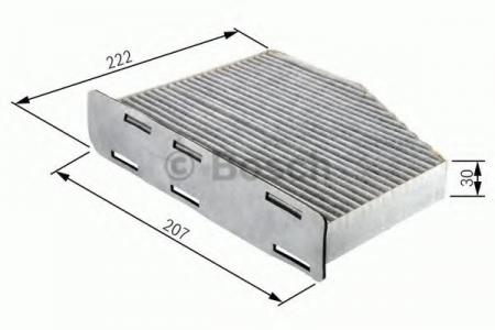 ФИЛЬТР САЛОНА FIAT: DOBLO 01-, DOBLO CARGO 01-, PUNTO 99-, PUNTO VAN 00- 1987432365